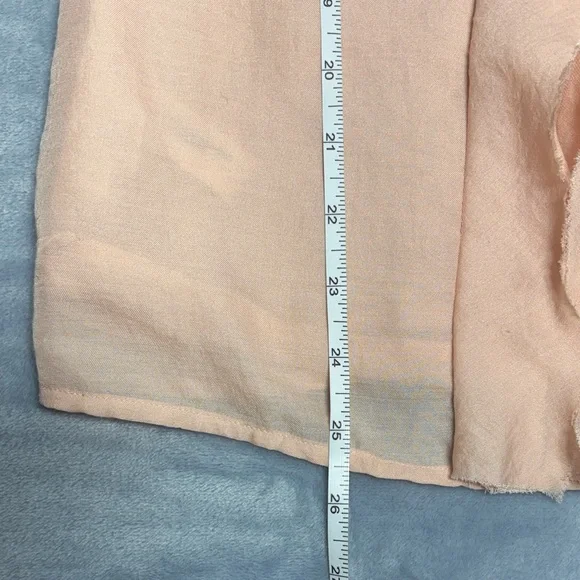 LOFT Soft Pink Floral Accent Blouse - Picture 9 of 9